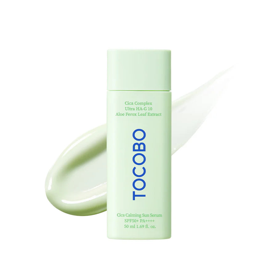 TOCOBO Cica Calming Sun Serum SPF50+ PA++++ واقي الشمس بالسيكا لوشن كيميائي من توكوبو