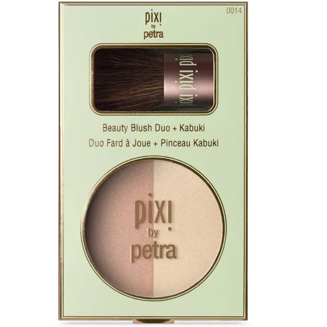 PIXI Beauty Blush Duo + Kaduki Peach Honey 0014 مجموعة احمر الخدود