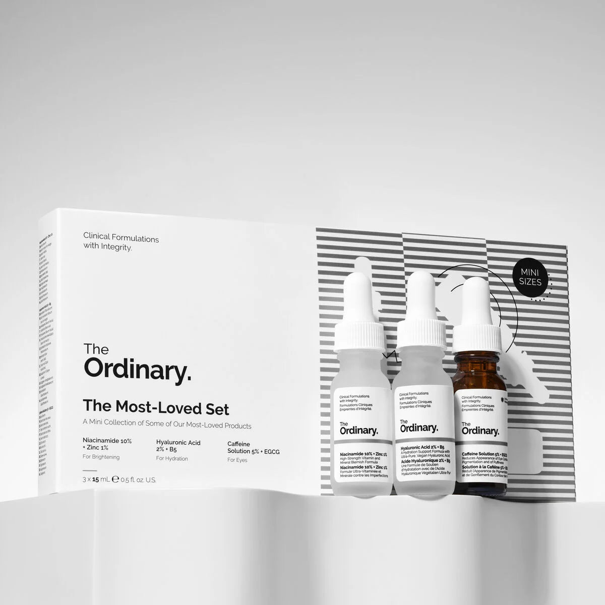 THE ORDINARY the most loved set a mini collection of some of our most loved products مجموعة المنتجات الاعلى مبيعاً من اورديناري