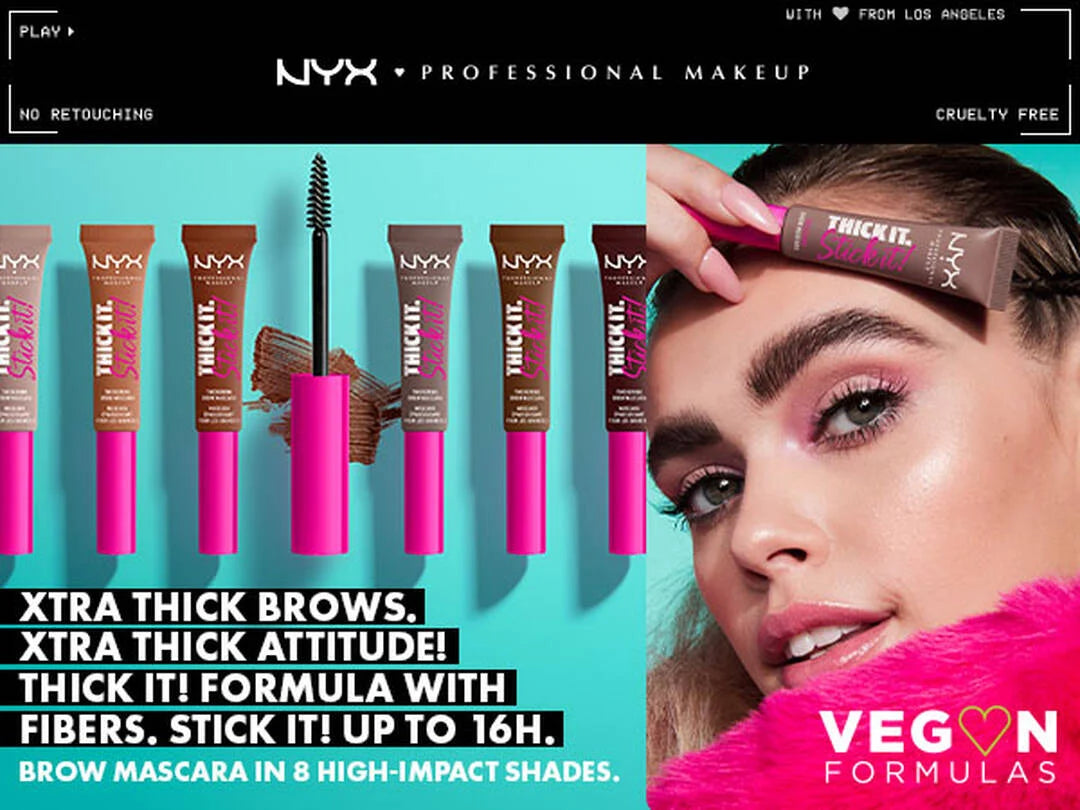 Nyx Professional Makeup Thick It Stick It Brow Gel Mascara