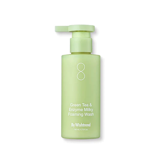 BY WISHTREND green tea & enzyme milky foaming wash