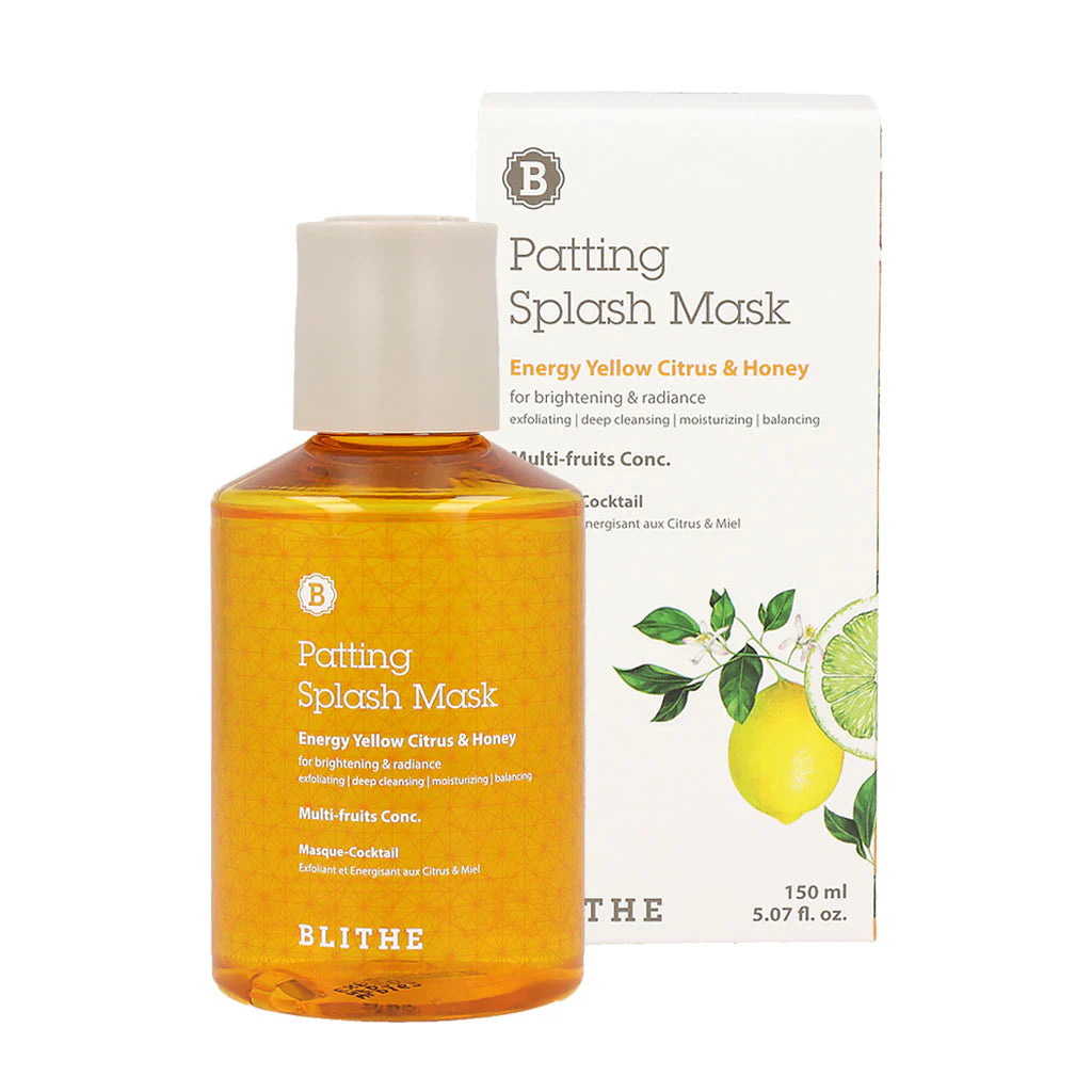 BLITHE Patting Splash Mask Energy Yellow Citrus & Honey