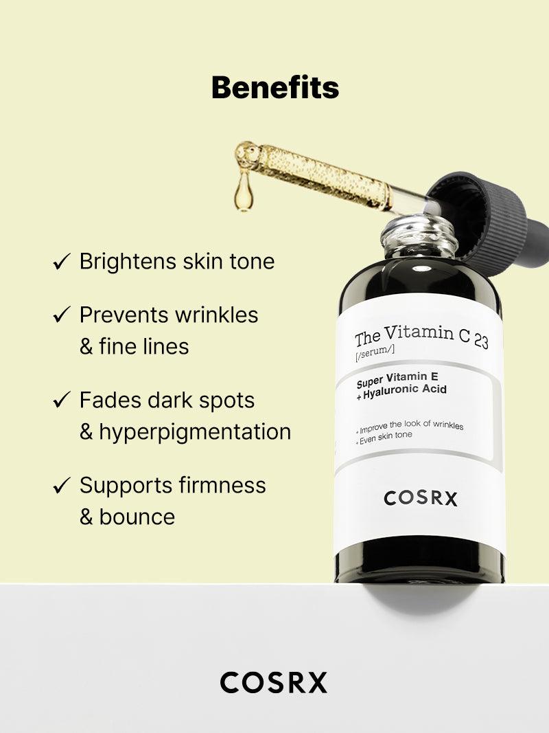 COSRX The Vitamin C 23 Serum Super Vitamin E + Hyaluronic Acid  سيروم فيتامين سي واي والهايلرونك اسد من كوزركس