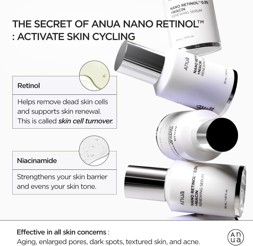 ANUA retinol 0.3% + niacin renewing serum سيروم الريتنول والنياسين من انوا