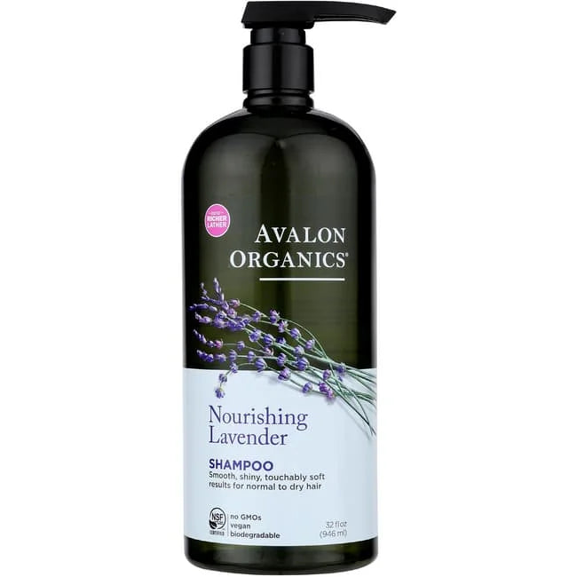 AVALON ORGANICS Nourishing Shampoo With Lavender Essential Oil شامبو افالون لشعر صحي بخلاصة زيت اللافندر