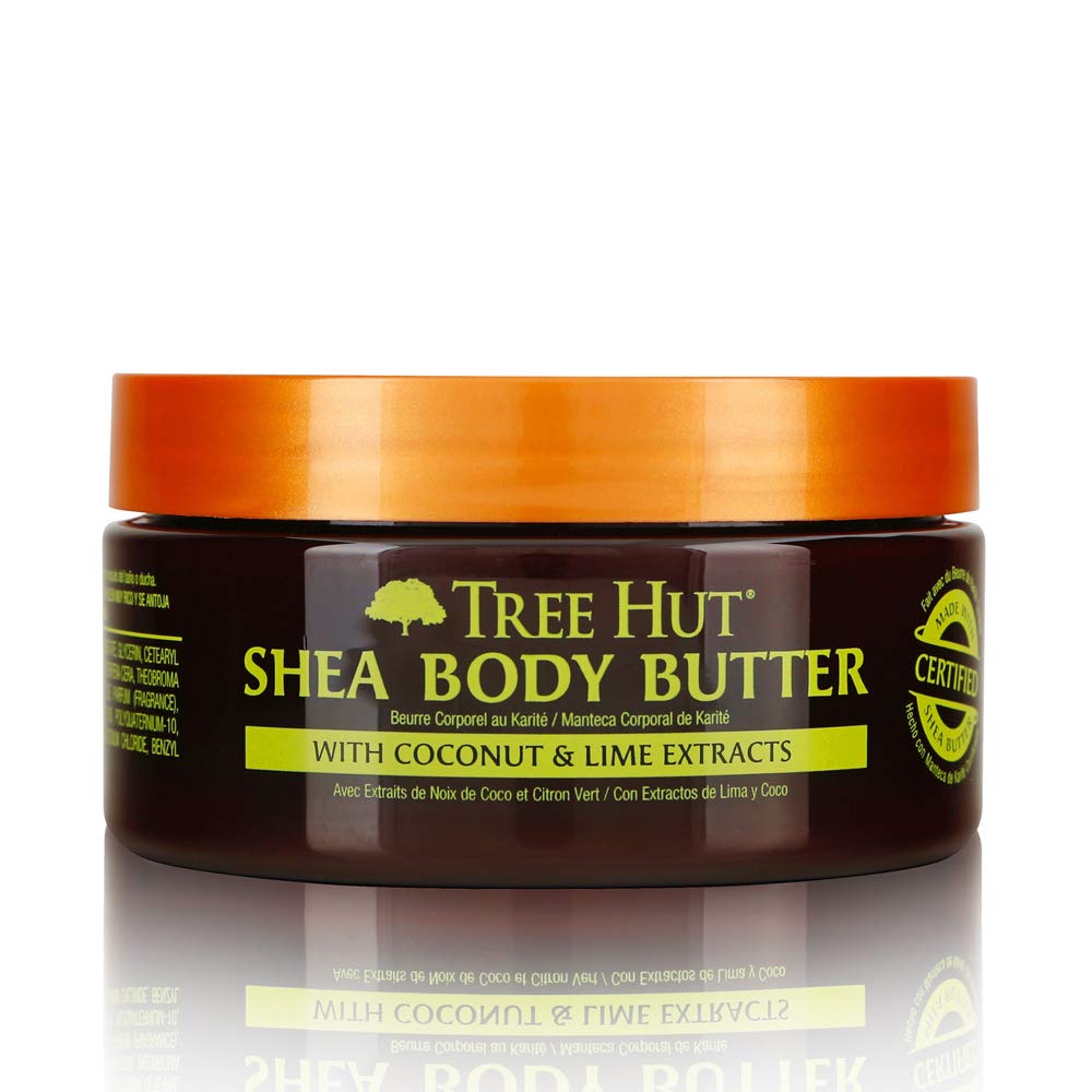 TREE HUT Shea body butter Coconut Lime hydration intense pour 24 heures زبدة الجسم بالشيا وجوز الهند والليمون من تري هوت