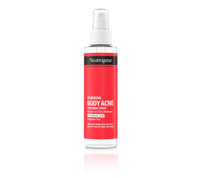 NEUTROGENA Stubborn Body Acne Treatment spray 2% Salicylic Acid Fragrance Free مست لعلاج حبوب الجسم