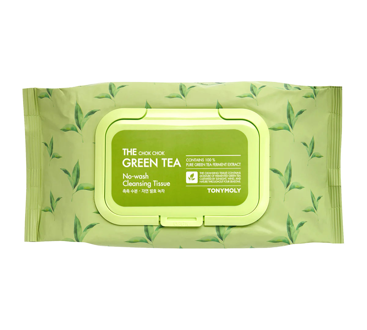 TONYMOLY The Chok Chok Green Tea Cleansing Tissue مناديل تنظيف البشرة