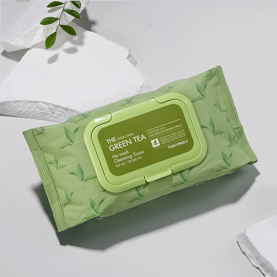 TONYMOLY The Chok Chok Green Tea Cleansing Tissue مناديل تنظيف البشرة