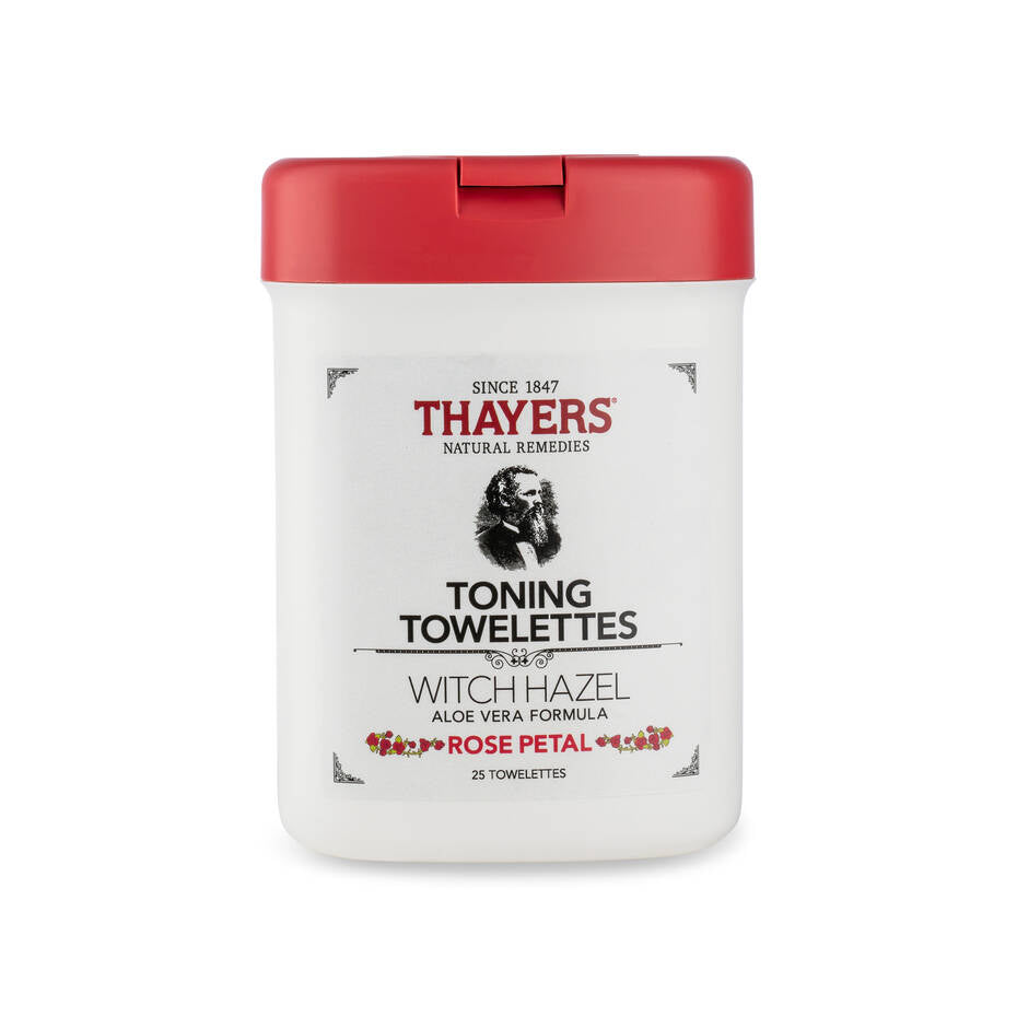 THAYERS ROSE PETAL TONING TOWELETTES  مناديل البشرة المطورة من ثايرس