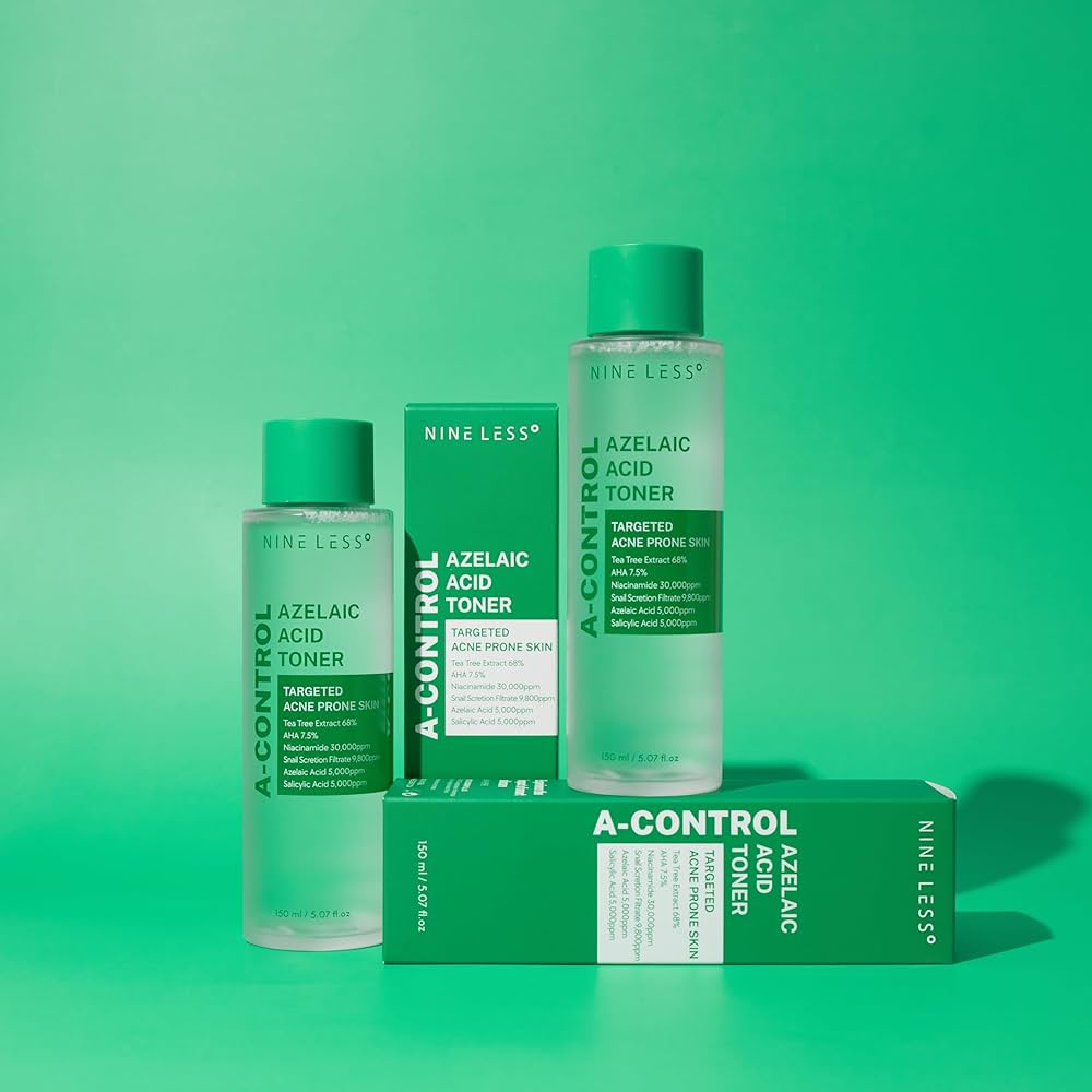NINELESS Azelaic Acid Toner تونر ازليك اسد  لعلاج الحبوب من ناين ليس