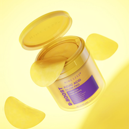 NINELESS B-Boost Kojic Acid Glow Toner Pad تونر باد لتفتيح البشرة بالكوجك اسد من ناين ليس