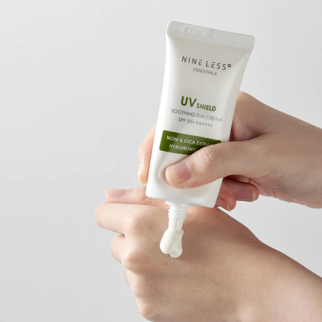 NINELESS UV Shield Soothing Sun Cream SPF50+ PA++++ واقي الشمس من ناين ليس