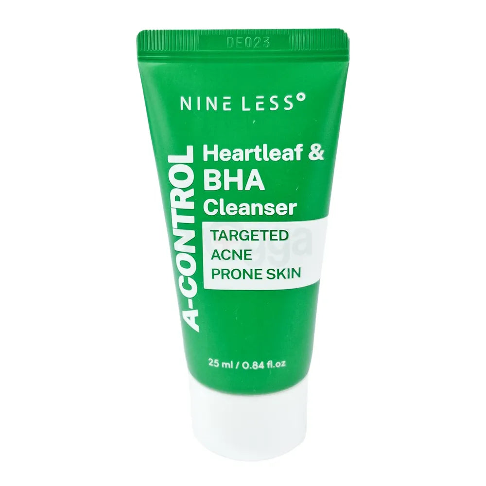 NINE LESS a control heartleaf & bha cleanser targeted acne prone skin غسول البشرة لعلاج الحبوب من ناين ليس