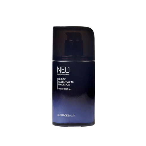 The Face Shop Neo Classic Homme Black Essential Emulsion 110 ml + Toner 30 ml مستحلب مرطب للبشرة مع تونر حجم ميني من ذا فيس شوب