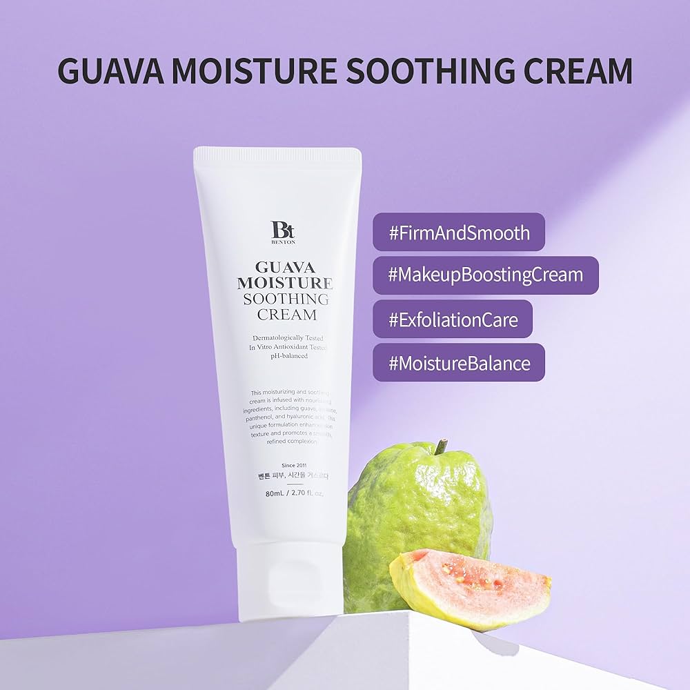 BENTON Guava Moisture Soothing Cream كريم مهدئ للبشرة بخلاصة الجوافة من بينتون