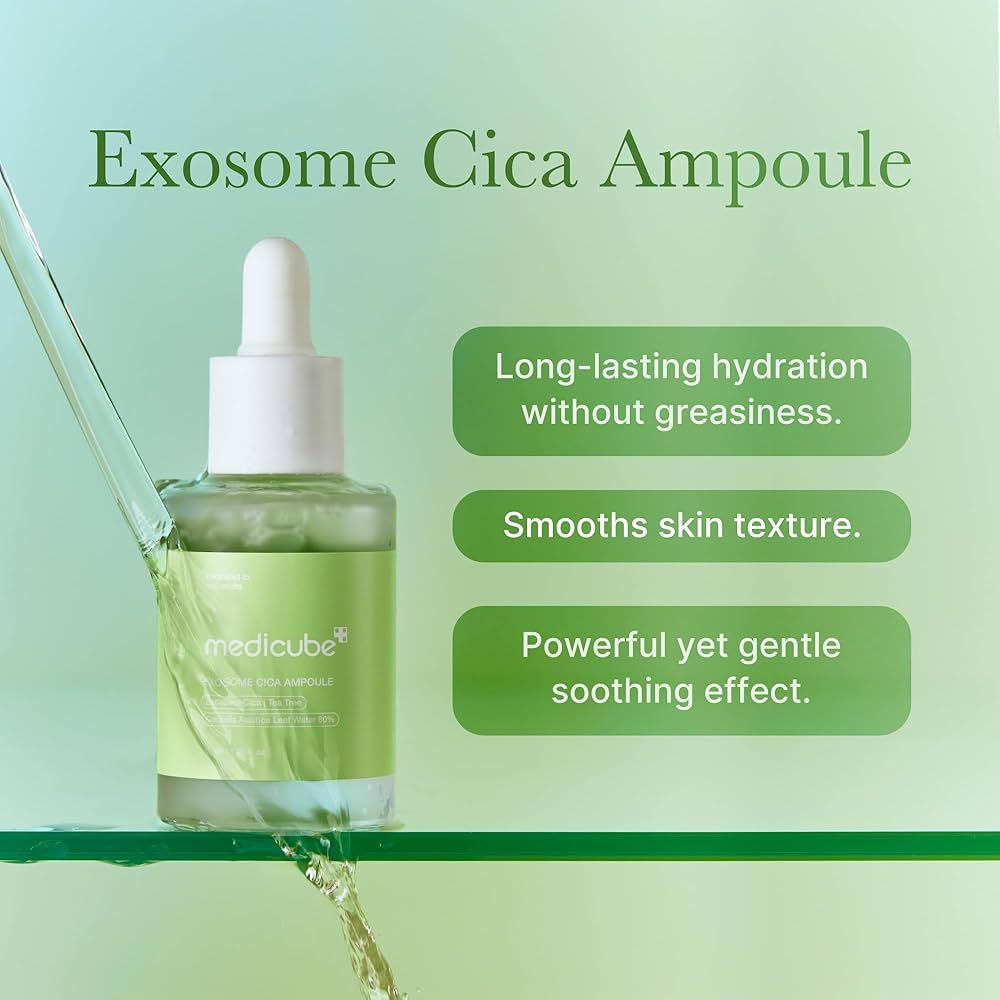 MEDICUBE Exosome Cica Serum سيروم الإكسوسوم والسيكا المهدئ للبشرة من ميديكيوب
