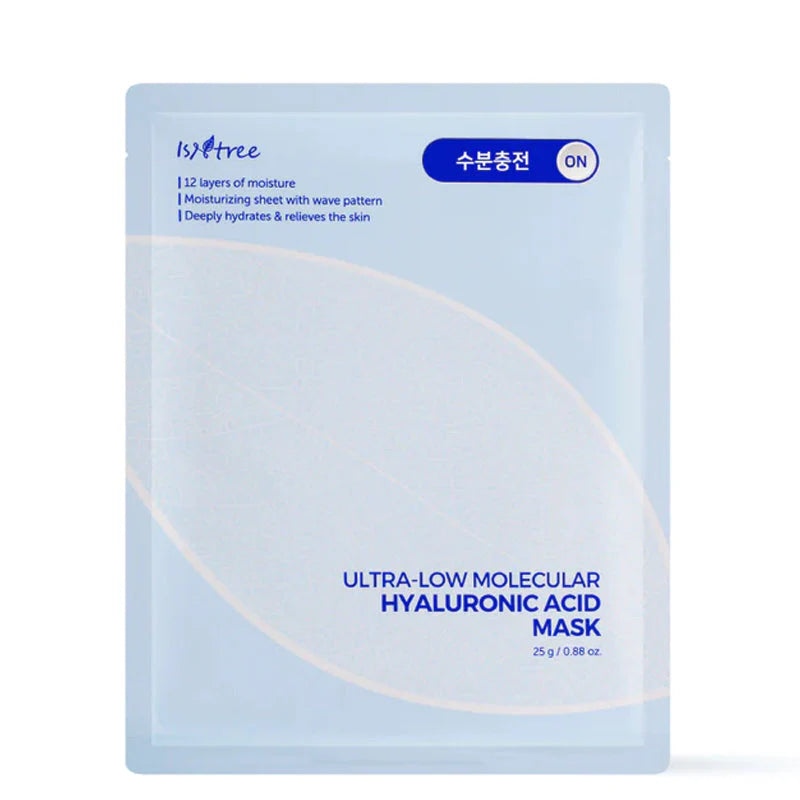 ISNTREE Ultra-low Molecular Hyaluronic Acid Mask مجموعة ماسكات البشرة بالهايلرونيك اسد من ازنتري