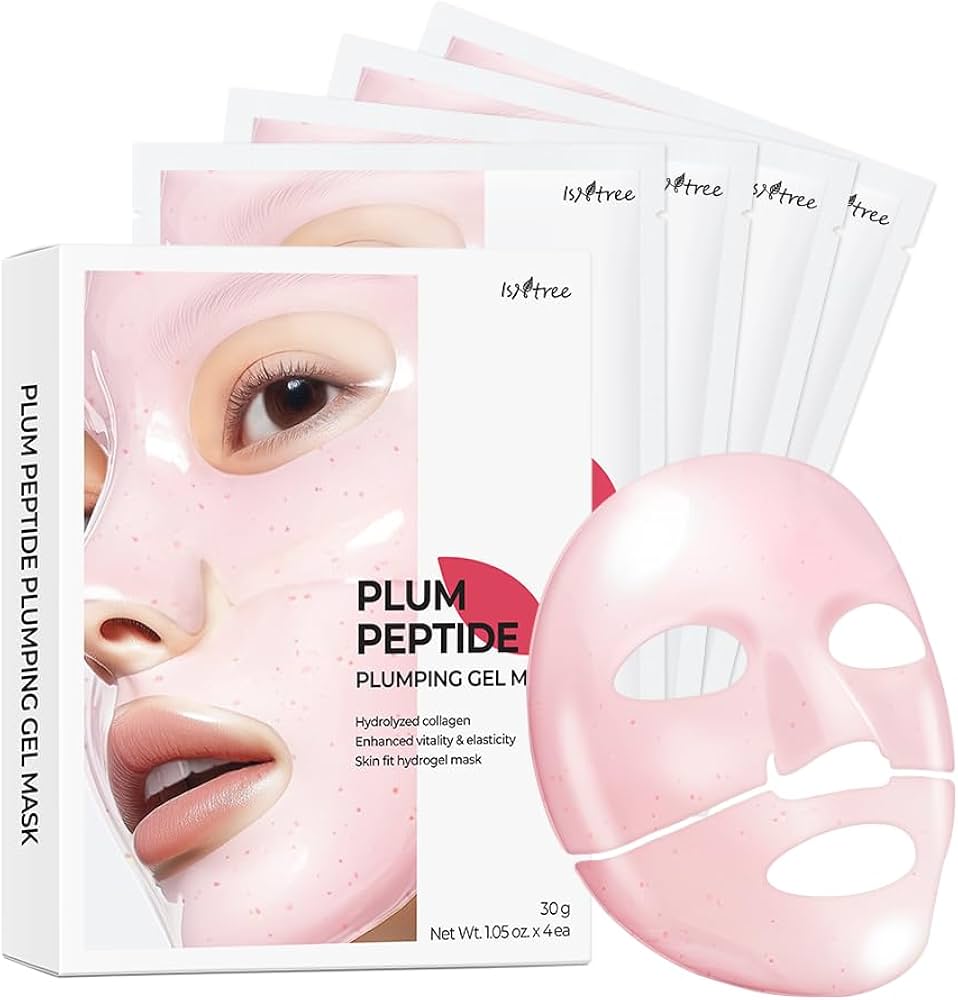 ISNTREE Plum Peptide Plumping Gel Mask مجموعة ماسكات البشرة من ازنتري