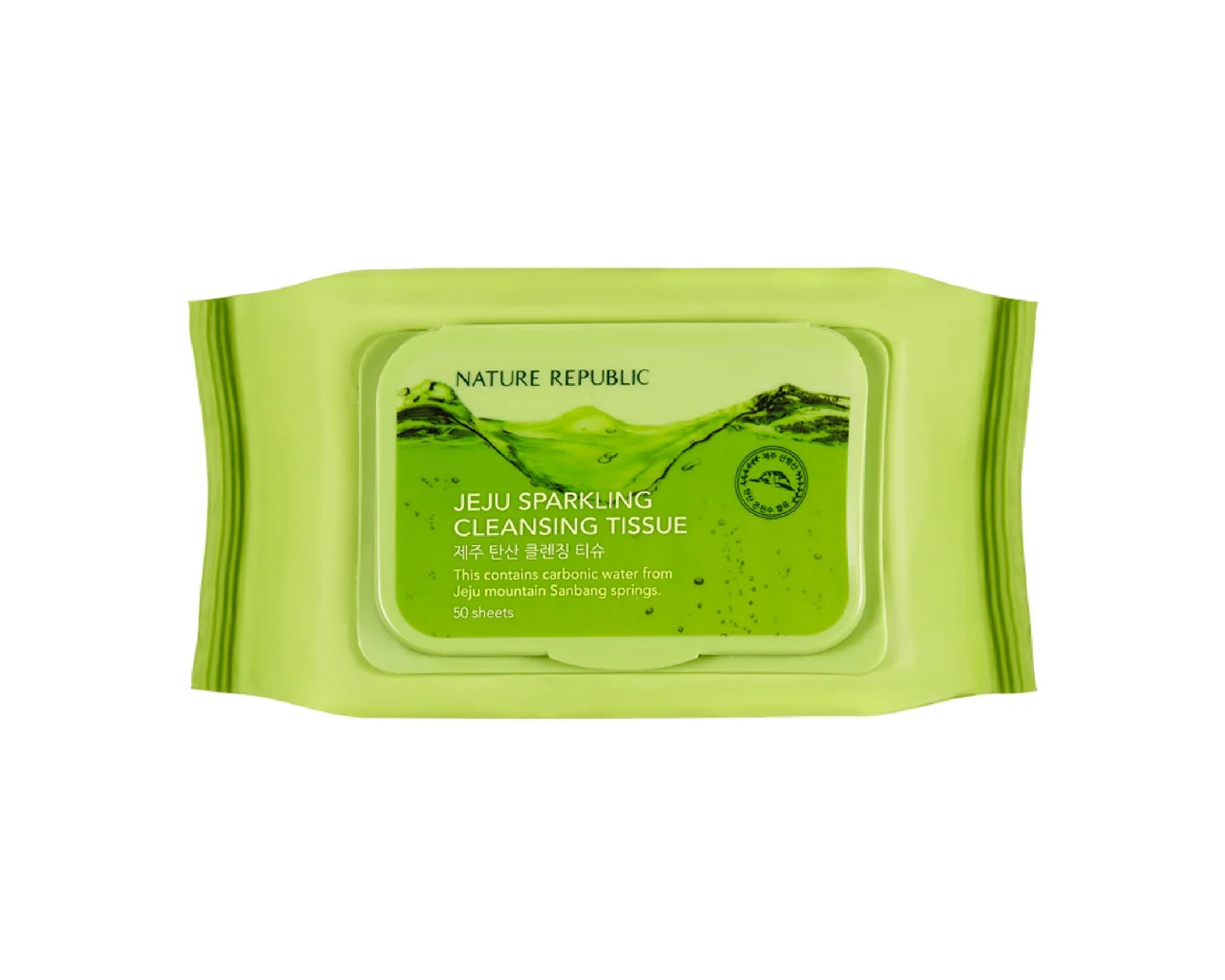 NATURE REPUBLIC Jeju Sparkling Cleansing Tissue مناديل تنظيف الوجه من نيجر ريببلك
