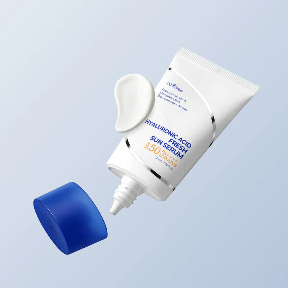 ISNTREE Hyaluronic Acid Fresh Sun Serum واقي الشمس الكيميائي بتركيبة خفيفة من ازنتري