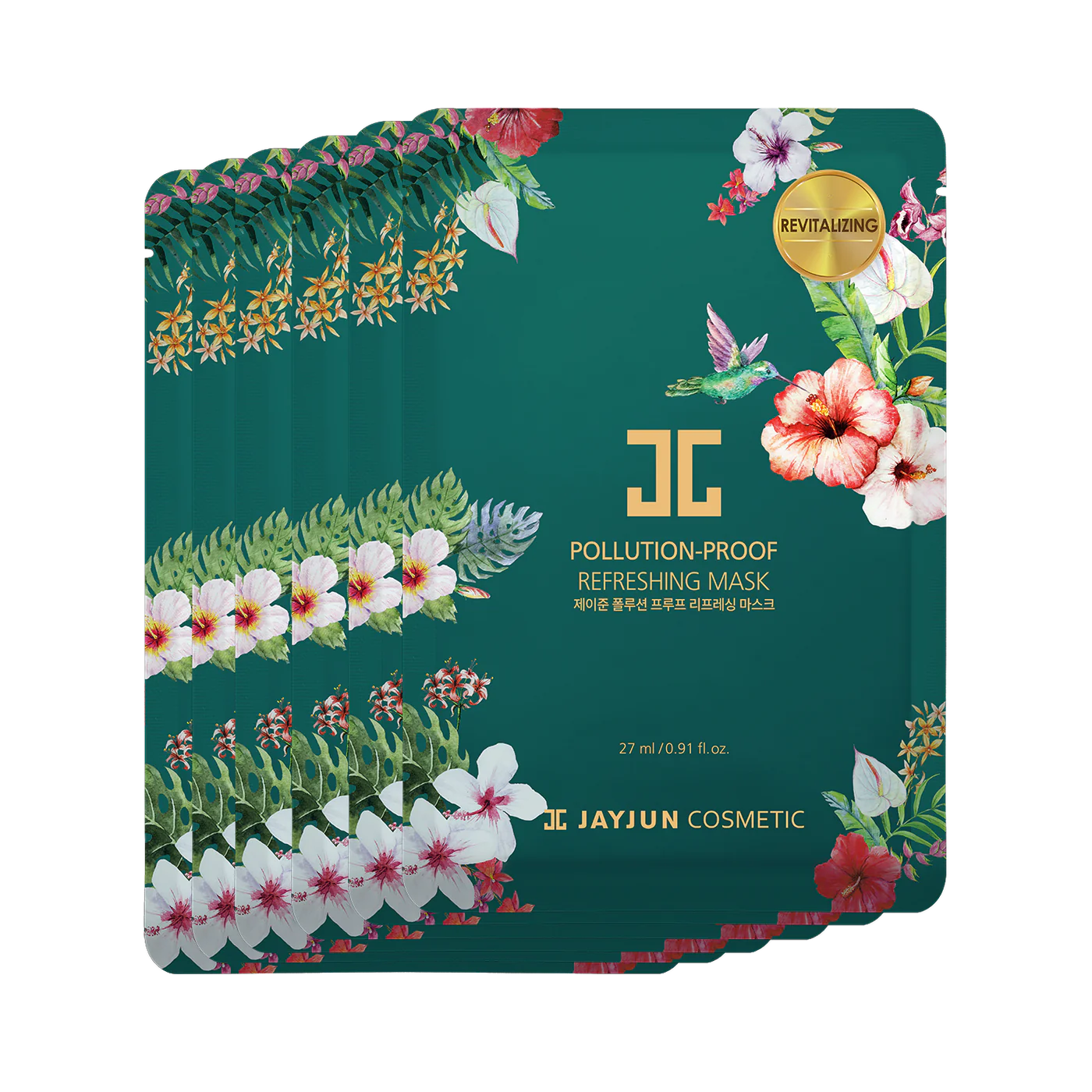 JAYJUN Pollution Proof Refreshing Mask 10 pcs Set مجموعة اقنعة ورقية للبشرة