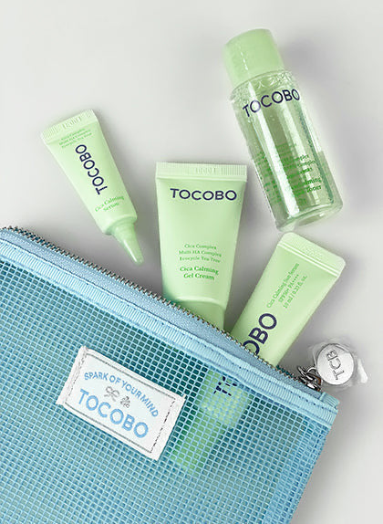 TOCOBO Cica Calming Travel Kit مجموعة العناية بالبشرة من توكوبو بحجم السفر