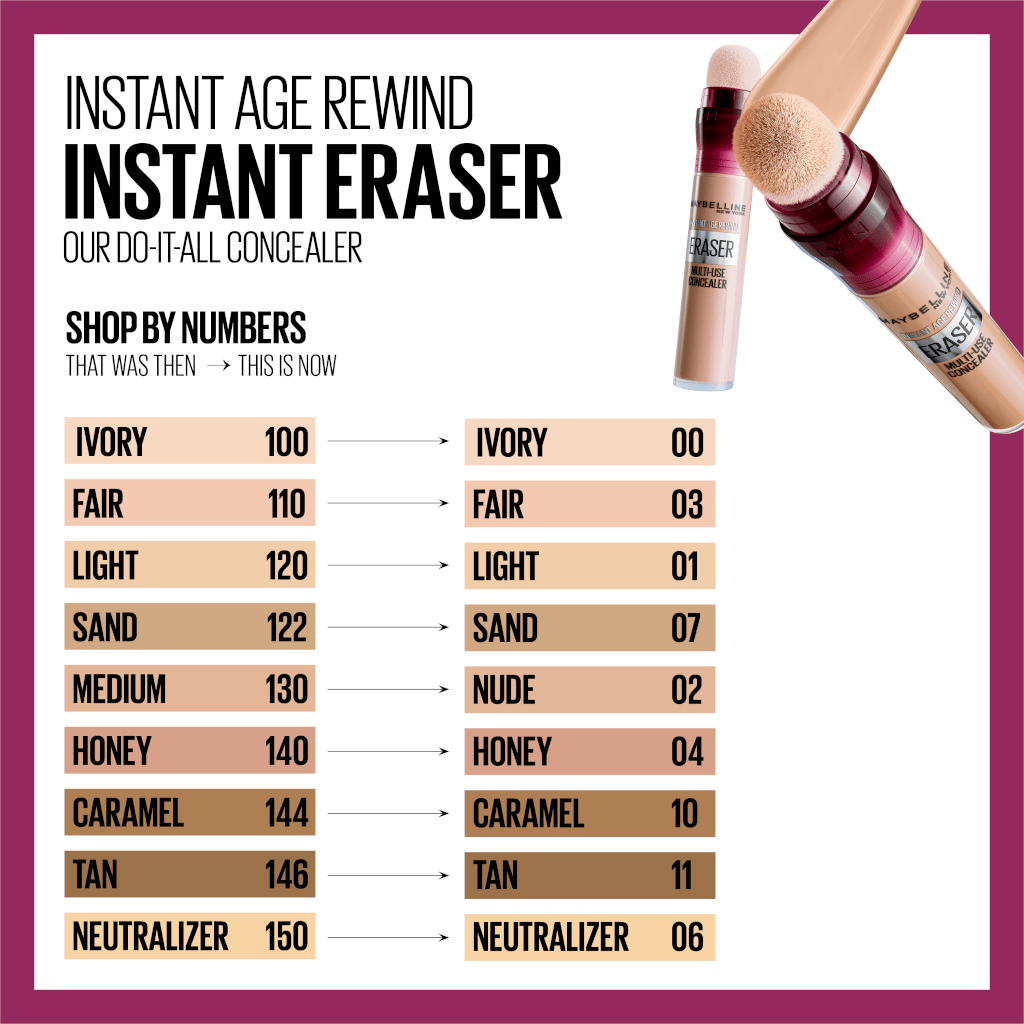 MAYBELLINE Instant Age Rewind Instant Eraser Multi-Use Concealer كونسيلر خاف العيوب