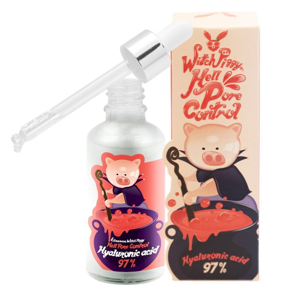 Elizavecca Witch Piggy Hell Pore Control Hyaluronic Acid 97 سيروم الهايلرونك اسد للترطيب العميق من اليزافيكا