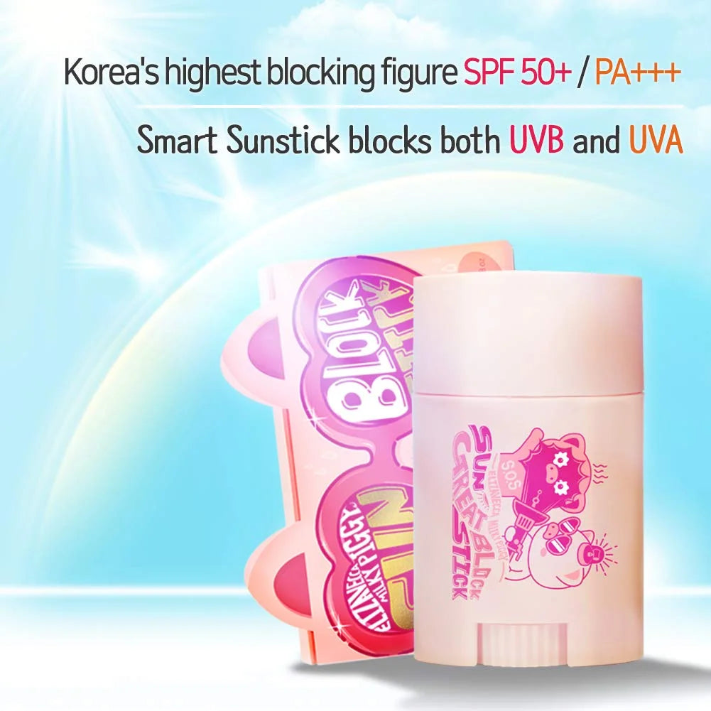 Elizavecca Milky Piggy SUN Great Block Stick SPF 50+ PA+++ Sun Protection for Face واقي السمس الستيك من اليزافيكا