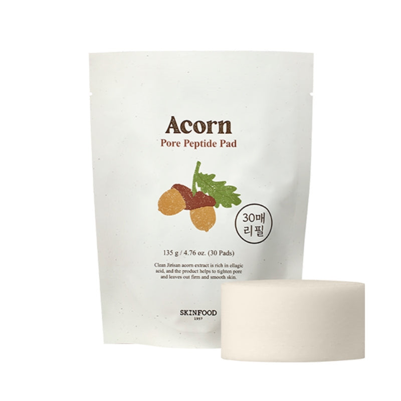 SKINFOOD Acorn Pore Peptide Pad باد التقشير