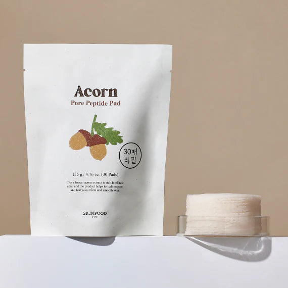 SKINFOOD Acorn Pore Peptide Pad باد التقشير