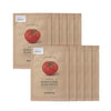 SKINFOOD TOMATO SOUS VIDE MASK SHEET 10EA مجموعة الاقنعة الورقية بالطماطم
