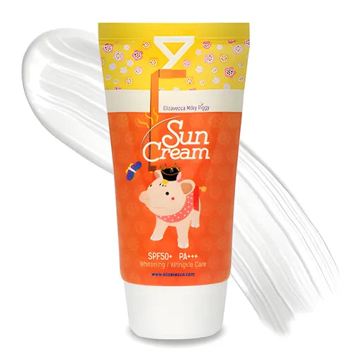 ELIZAVECCA milky piggy sun cream كريم واقي الشمس من اليزافيكا