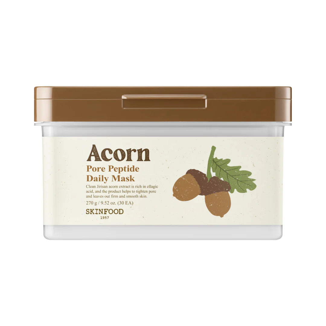 SKINFOOD Acorn Pore Peptide Firming  قناع ورقي بمستخلص البلوط من سكنفود