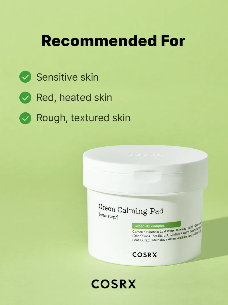 COSRX One Step Green Calming Pad شرائح البشره المهدئة