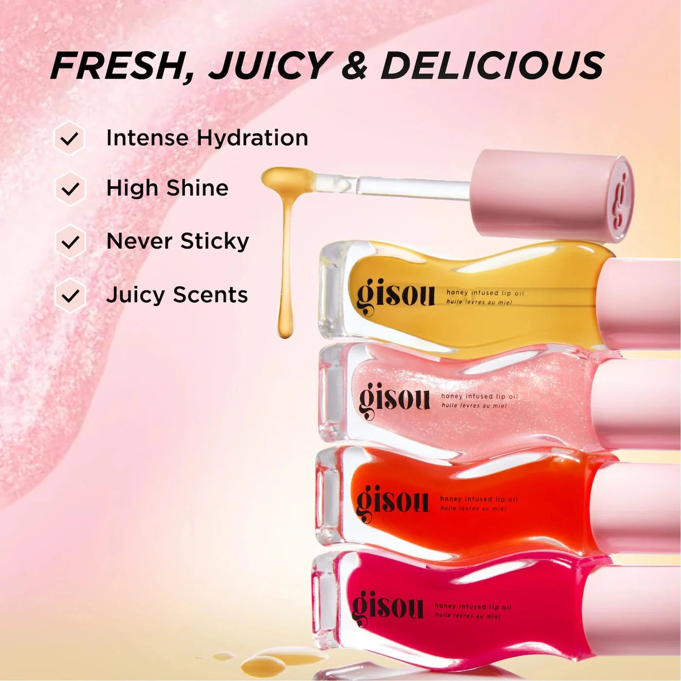 GISOU Honey Infused Lip Oil زيت الشفاه بالعسل من جيسو