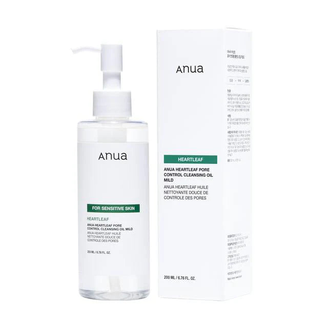 ANUA heartleaf + vitamin e pore control cleansing oil mild الغسول الزيتي من انوا