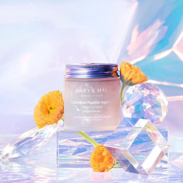 MARY & MAY believe in truth calendula peptide ageless sleeping mask hydrator قناع ليلي مرطب للبشرة من ماري اند ماي