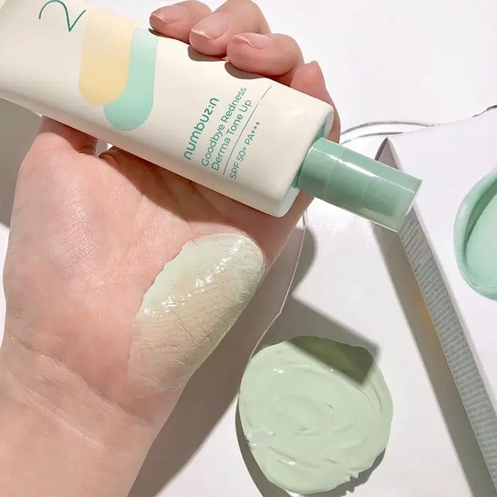 Numbuzin No. 2 Goodbye Redness Derma Tone Up SPF50+ PA+++ برايمر واقي الشمس من نمبوزين