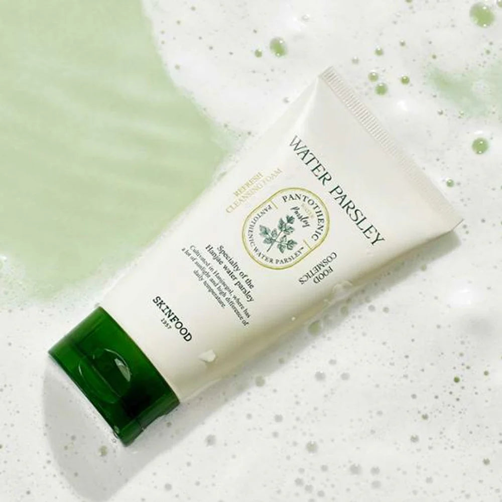 SKINFOOD Pantothenic Water Parsley Refresh Cleansing Foam