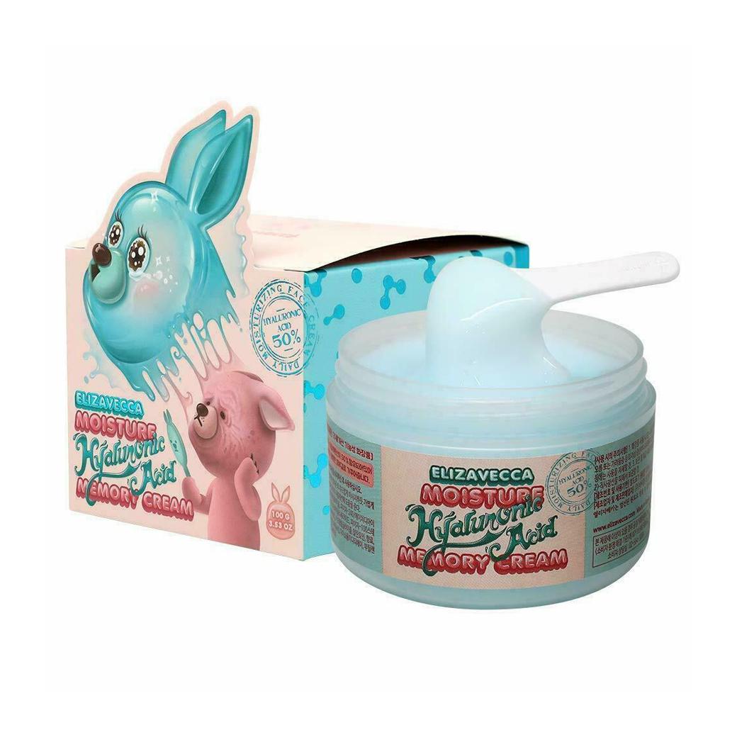 Elizavecca Moisture Hyaluronic Acid Memory Cream جل كريم بالهيالرونيك اسد
