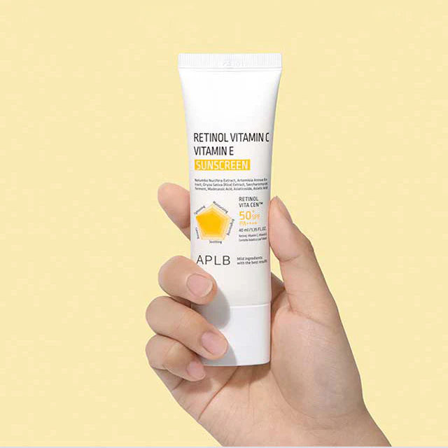 APLB retinol vitamin C vitamin E Sunscreen 50% واقي الشمس بالريتنول والفيتامين سي و اي من البا