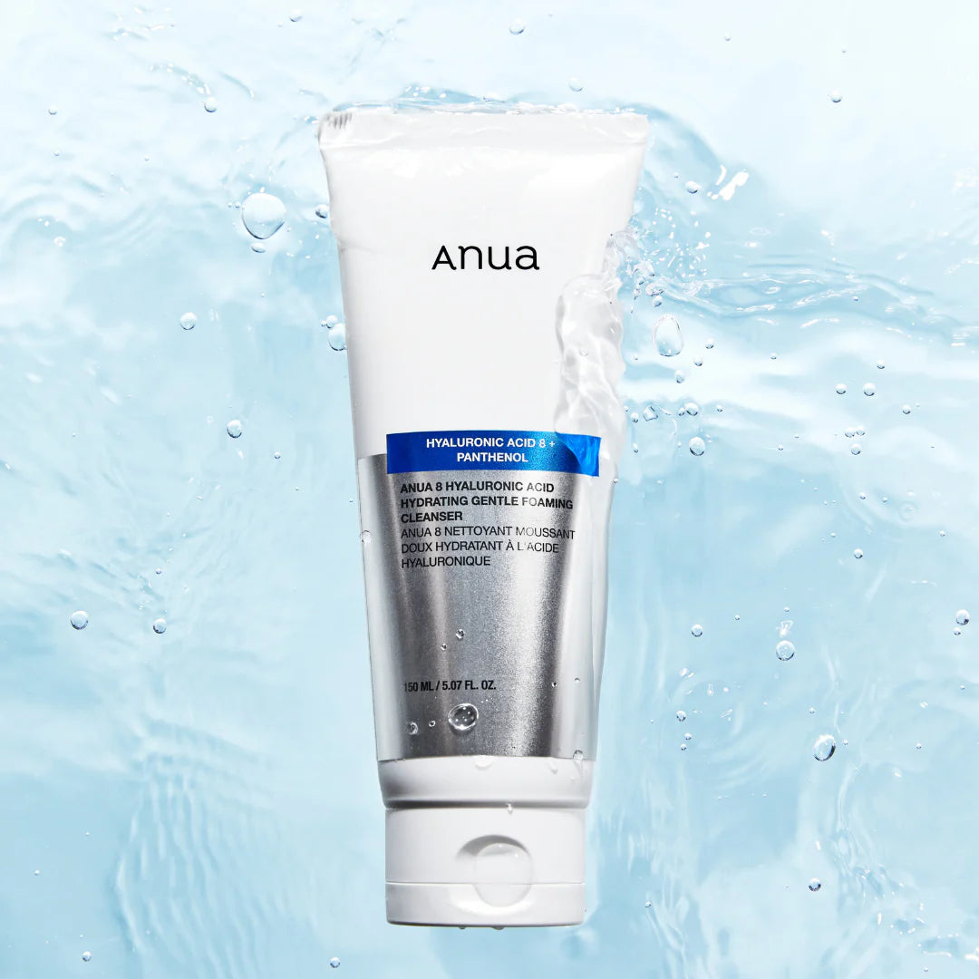 ANUA hyaluronic acid + panthinol gentle foaming cleanser غسول البشرة رغوي بالهايلرونك اسد من انوا