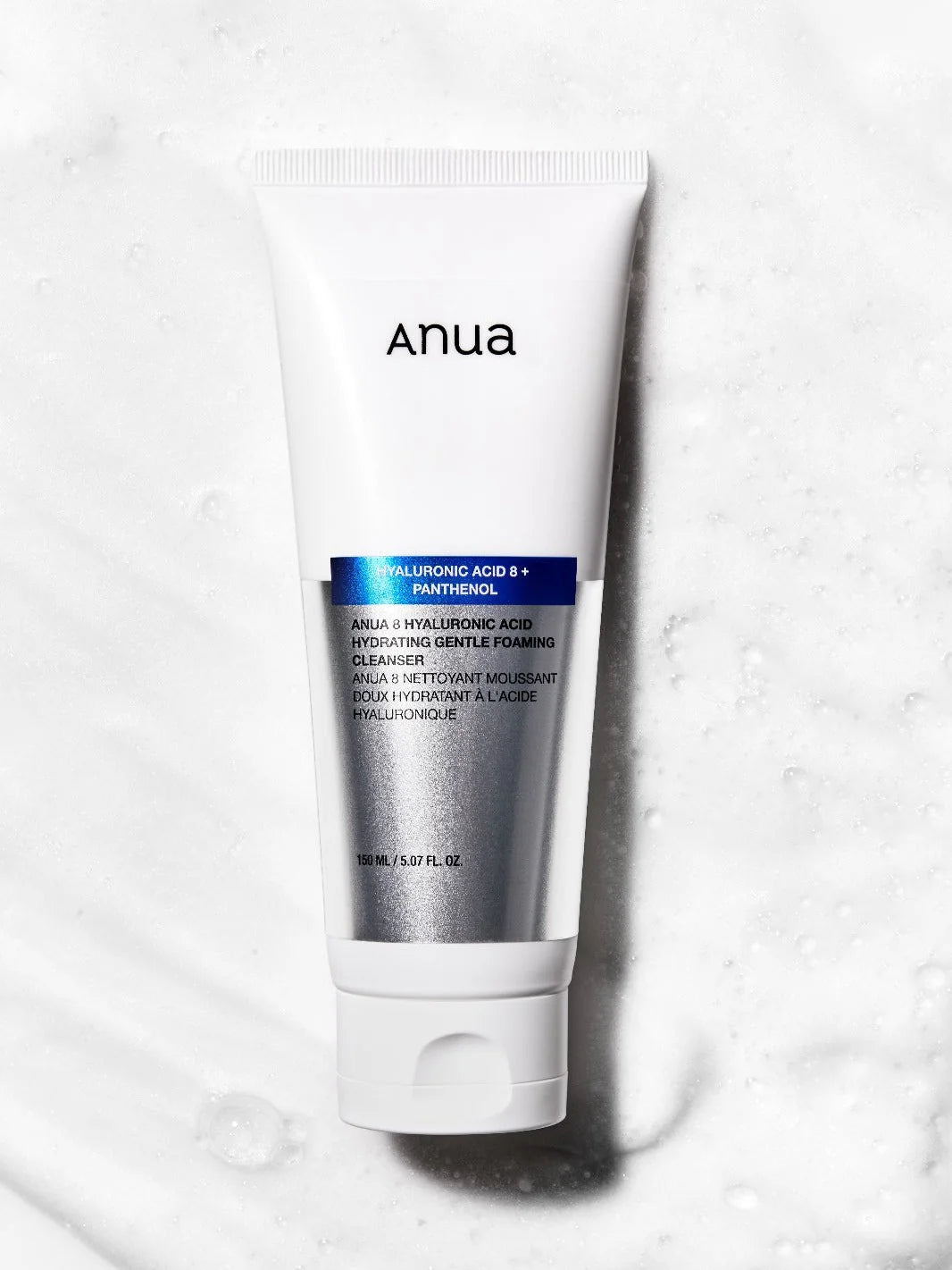 ANUA hyaluronic acid + panthinol gentle foaming cleanser غسول البشرة رغوي بالهايلرونك اسد من انوا