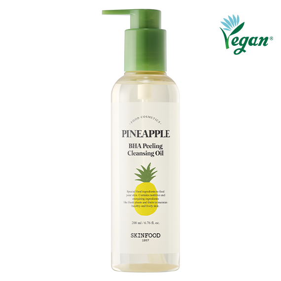SKINFOOD Pineapple BHA Peeling Cleansing Oil الغسول الزيتي بالأناناس من سكنفود