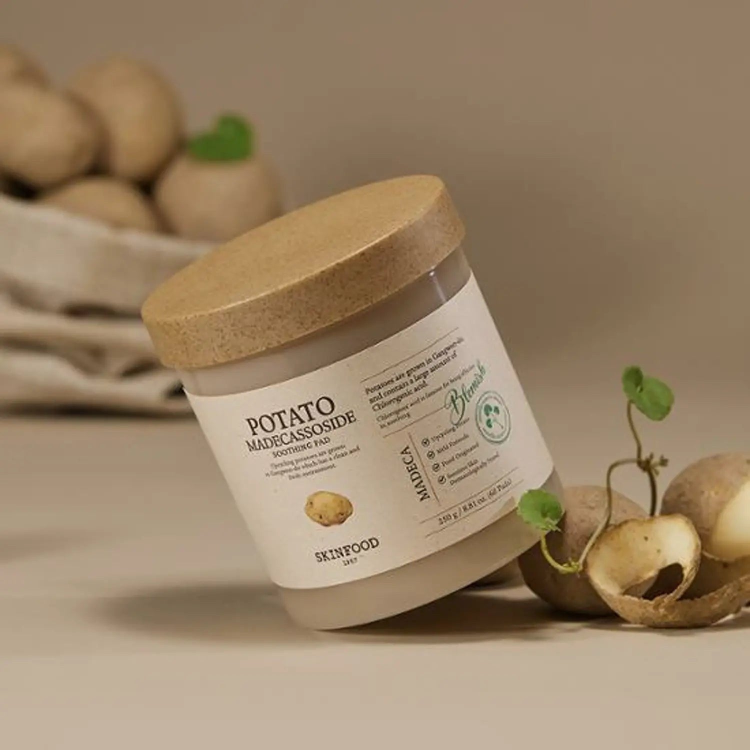 SKINFOOD Potato Madecassoside Soothing Pad