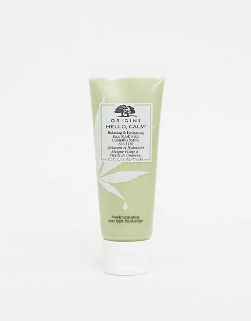 ORIGINS Hello Calm Relaxing & Hydrating Face Mask With Cannabis Sativa Seed Oil ￼
