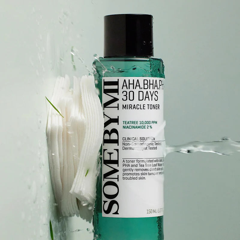 SOME BY MI AHA.BHA.PHA 30 Days Miracle Toner تونر البشرة المعجزة لعلاج الحبوب من سمباي مي