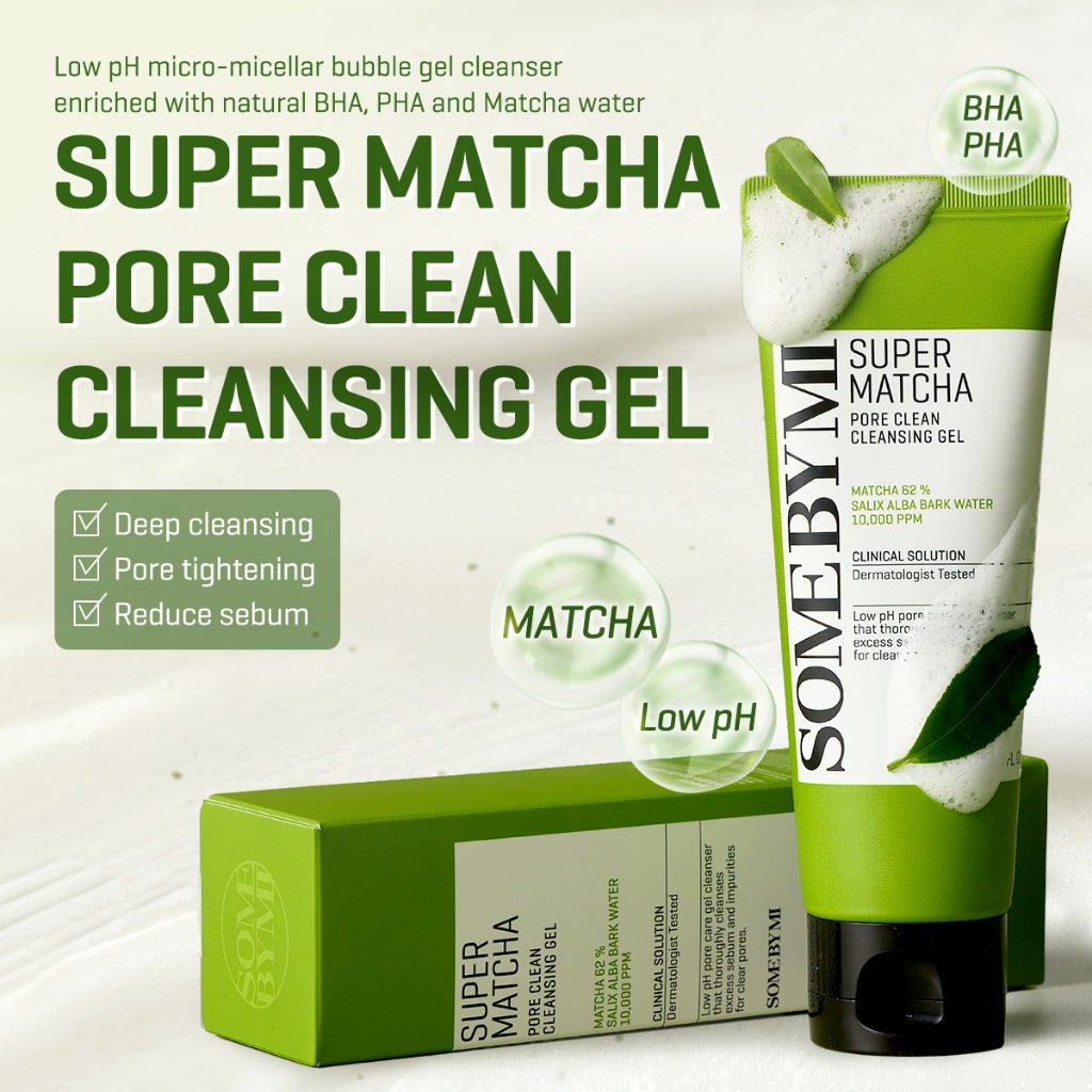 SOME BY MI Matcha Pore Cleansing Gel  غسول البشرة الجل بالماتشا من سمباي مي